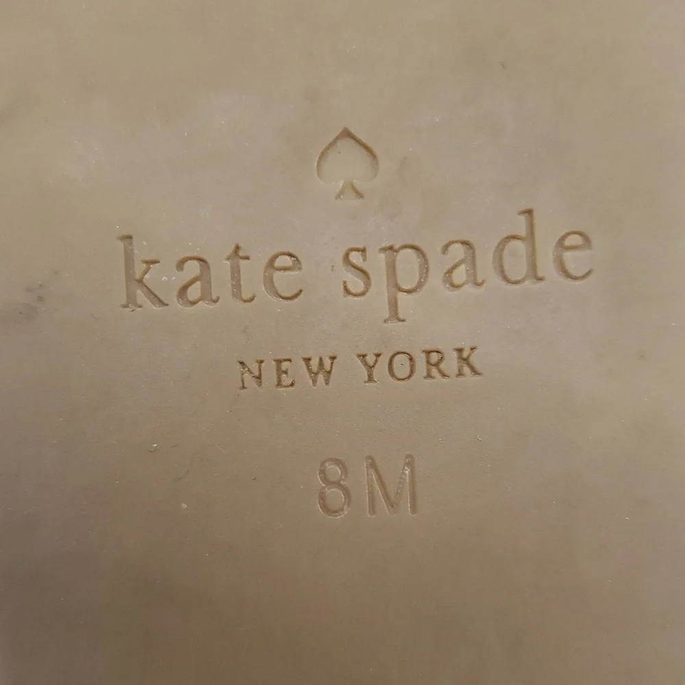 KATE SPADE Sahara Black Espadrille Slides